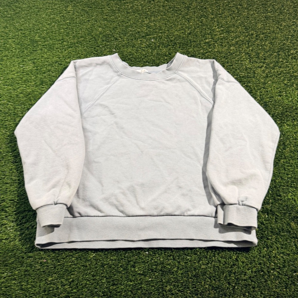 Easel Los Angeles Sage Green Raglan Sweatshirt Crewneck Pullover Large